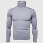 Luciano Men's Merino Wool Turtleneck Sweater | Elegant Comfortable Roll Neck Jumper for Men | Classic Regular Fit Smart Casual