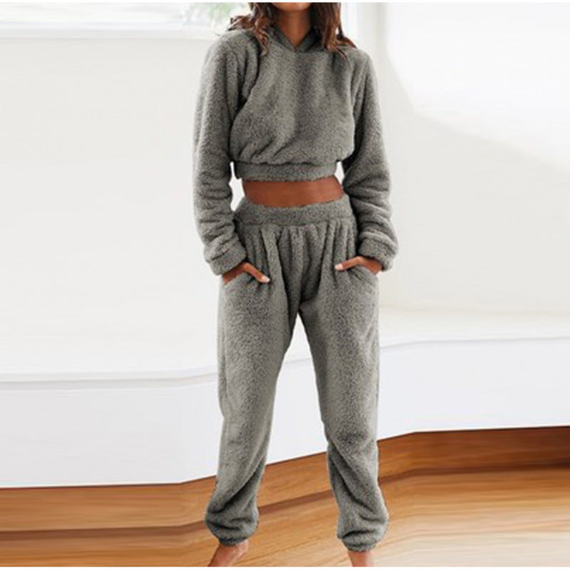 Snuggles Women's Cosy Fleece Hoodie & Jogger Lounge Set | Soft Fleece 2-Piece Hoodie Set for Women | Warm Everyday Loungewear