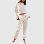 Snuggles Women's Cosy Fleece Hoodie & Jogger Lounge Set | Soft Fleece 2-Piece Hoodie Set for Women | Warm Everyday Loungewear