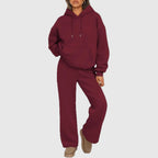 Luxe Women's Oversized Hoodie & Jogger Lounge Set | Soft Cotton Two-Piece Loungewear for Women