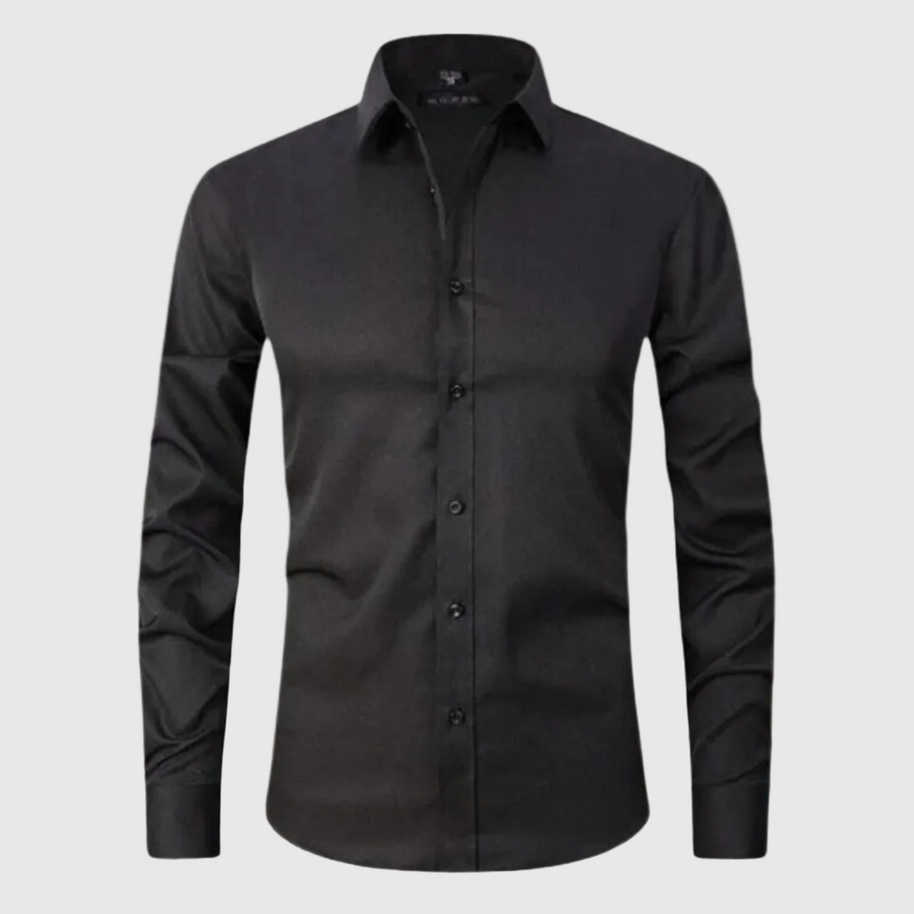 Nikolai Men's Stretch Wrinkle-Free Casual Shirt | Non-Iron Performance Shirt for Men | Everyday Smart Casual Comfort