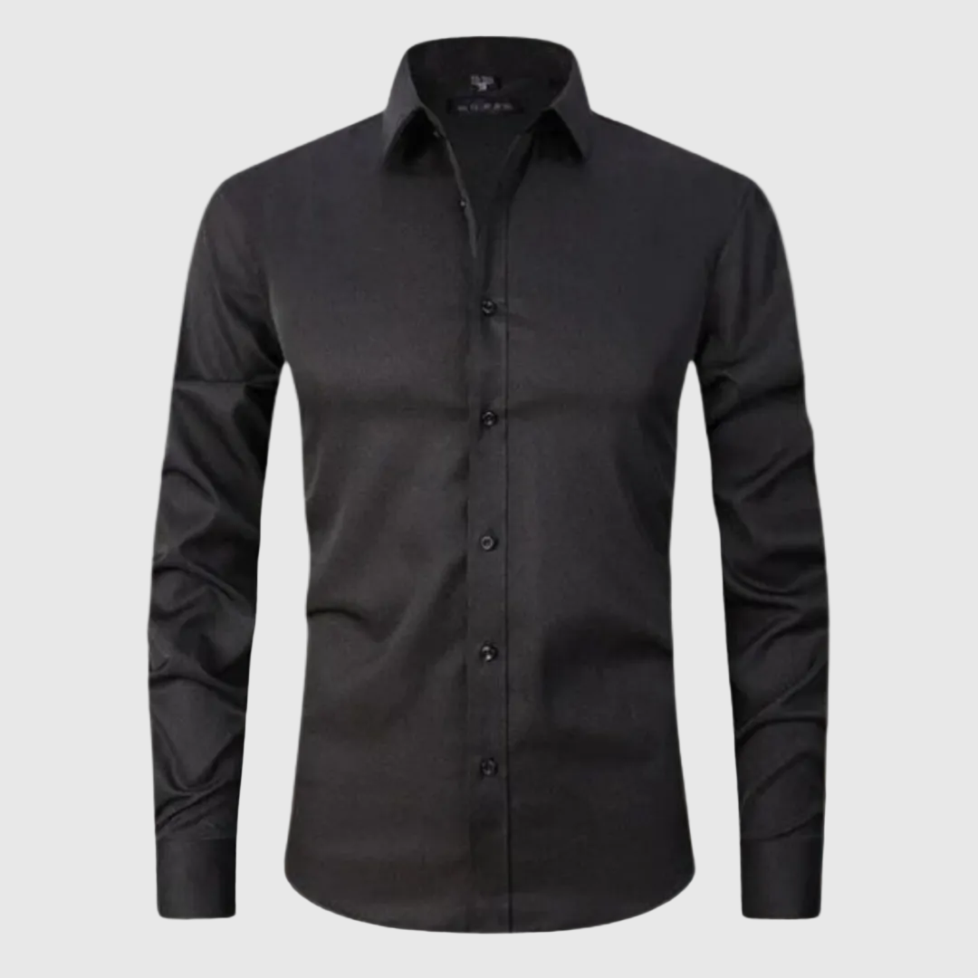 Nikolai Men's Stretch Wrinkle-Free Casual Shirt | Non-Iron Performance Shirt for Men | Everyday Smart Casual Comfort