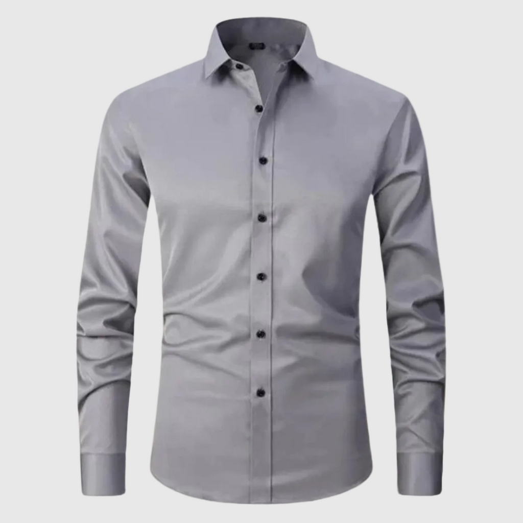 Nikolai Men's Stretch Wrinkle-Free Casual Shirt | Non-Iron Performance Shirt for Men | Everyday Smart Casual Comfort