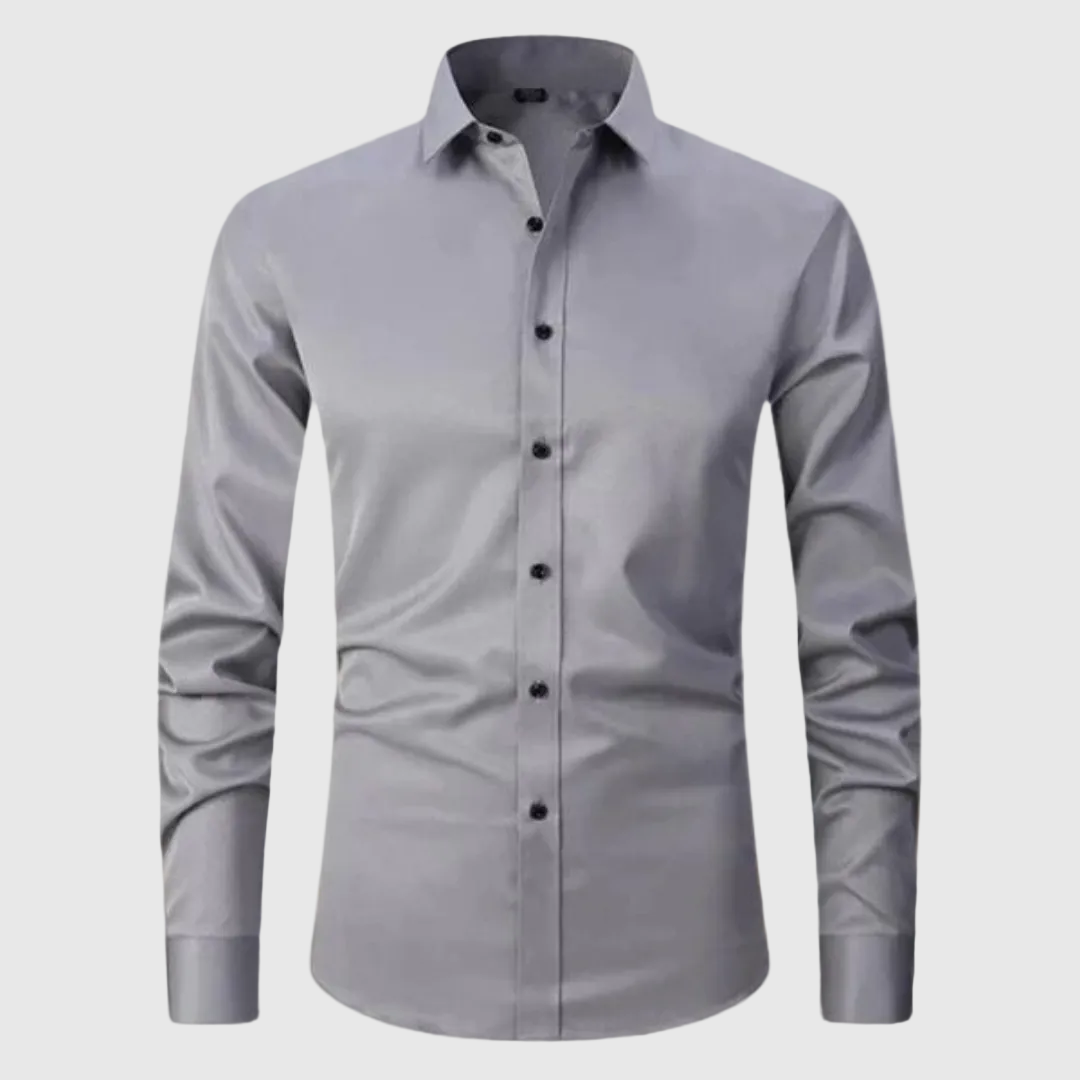 Nikolai Men's Stretch Wrinkle-Free Casual Shirt | Non-Iron Performance Shirt for Men | Everyday Smart Casual Comfort