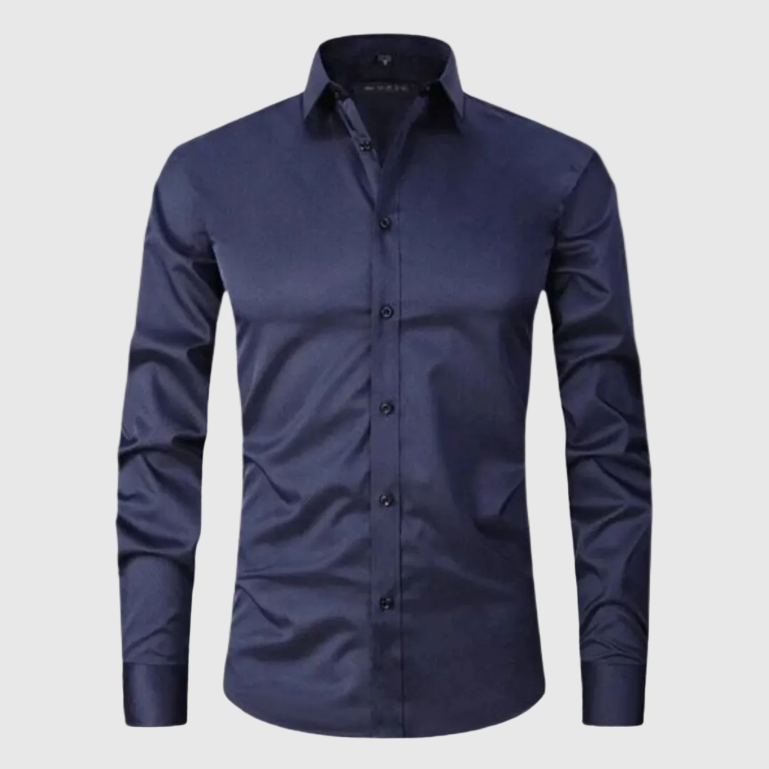 Nikolai Men's Stretch Wrinkle-Free Casual Shirt | Non-Iron Performance Shirt for Men | Everyday Smart Casual Comfort