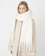 Janelle Women's Cashmere Winter Scarf | Soft Warm Cashmere Wrap Scarf for Women | Luxury Winter Accessory & Gift