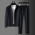 Sprint Men's Stylish Zip-Up Tracksuit Set | Breathable Casual Zip Jacket & Joggers for Men | Comfortable Everyday Athleisure Co-Ord Set