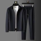 Sprint Men's Stylish Zip-Up Tracksuit Set | Breathable Casual Zip Jacket & Joggers for Men | Comfortable Everyday Athleisure Co-Ord Set