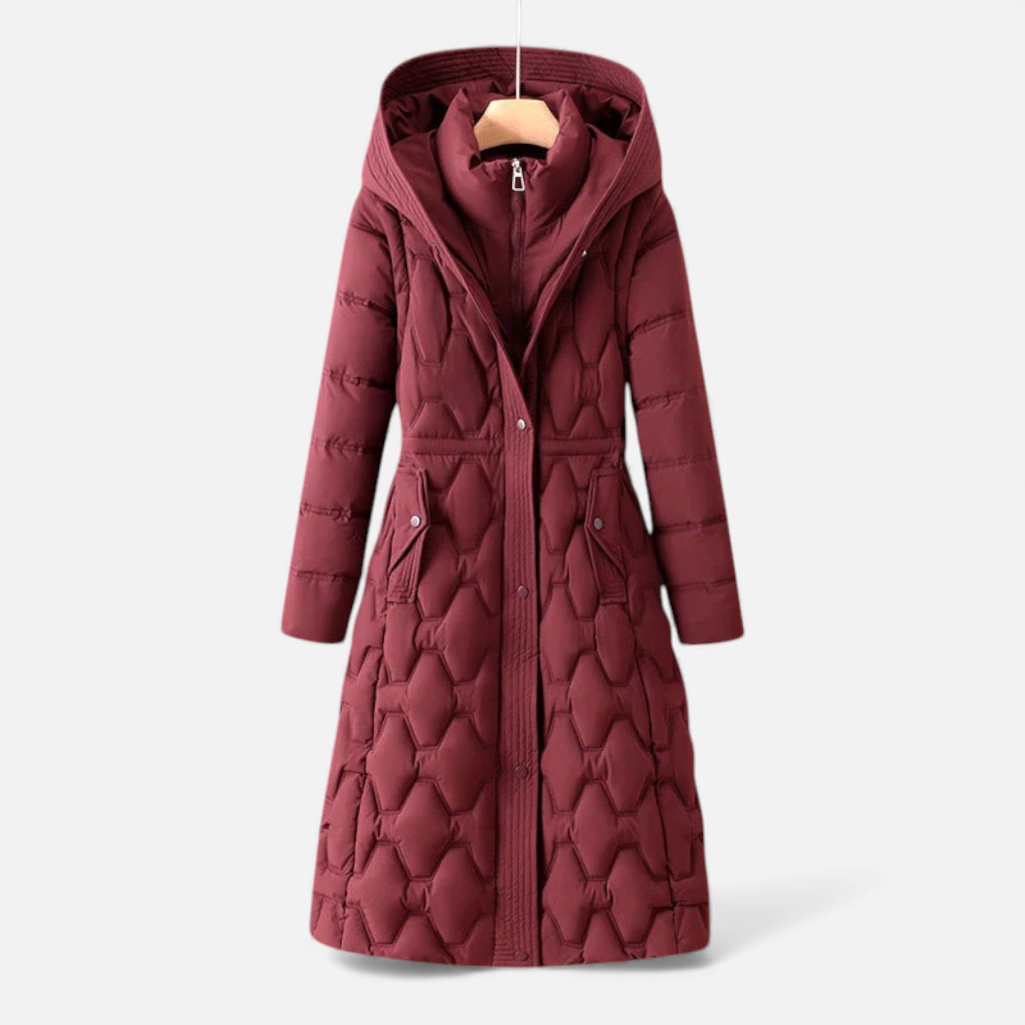 Women’s Quilted Longline Winter Coat