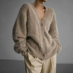 Ella Cashmere Sweater Woman – Loose Elegant & Soft Comfortable Timeless Cardigan
