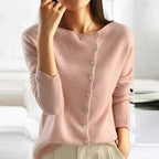 Ginevra Women's Off-Shoulder Knit Sweater | Elegant Soft Cotton Knit Off-Shoulder Top for Women | Smart Casual Everyday Knitwear