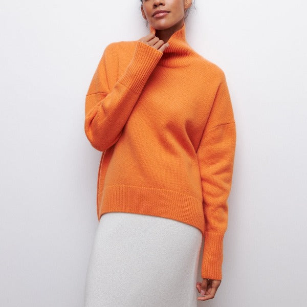 Berenice Women's Cashmere Turtleneck Sweater | Luxury Roll Neck Knit Jumper