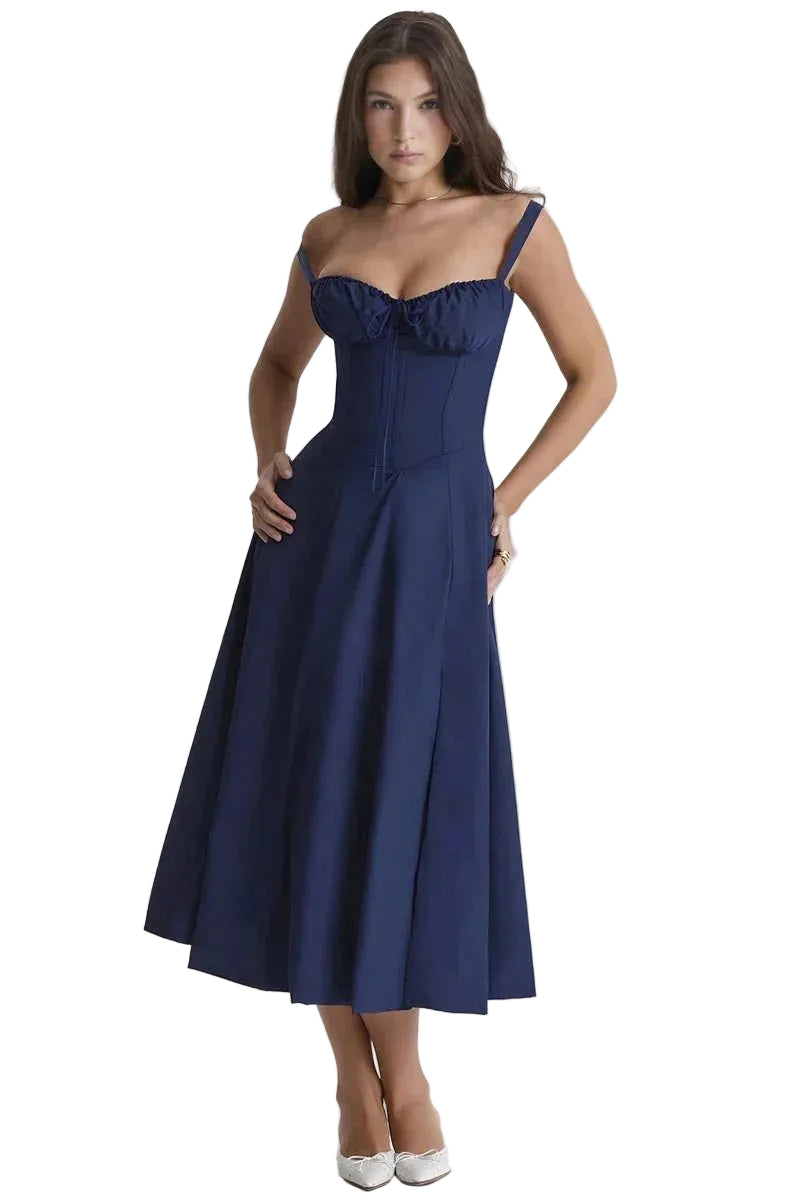 Scarlett | Women’s Floral Midi Dress – Lightweight Summer Dress | Casual & Elegant
