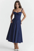 Linsay Women's Midi Dress | Flowy Relaxed Fit | Casual, Work & Evening