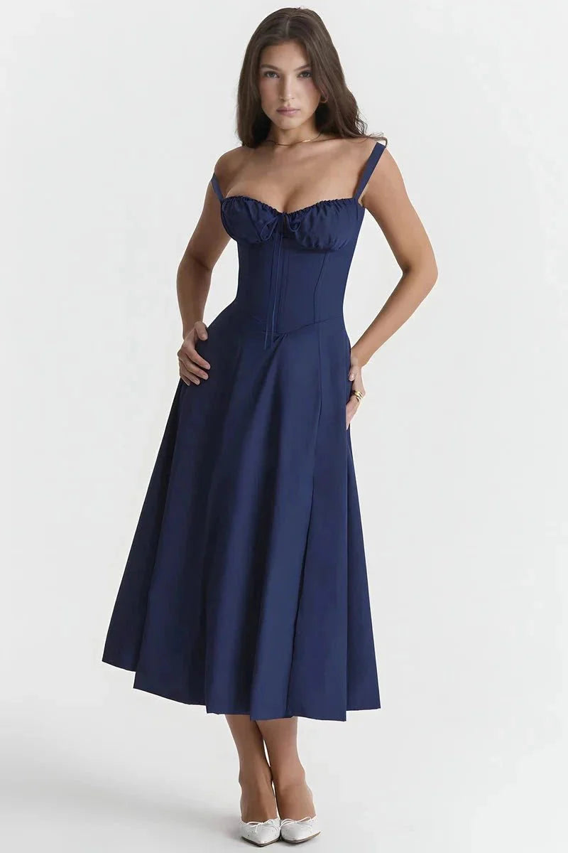 Linsay Women's Midi Dress | Flowy Relaxed Fit | Casual, Work & Evening