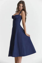 Linsay Women's Midi Dress | Flowy Relaxed Fit | Casual, Work & Evening