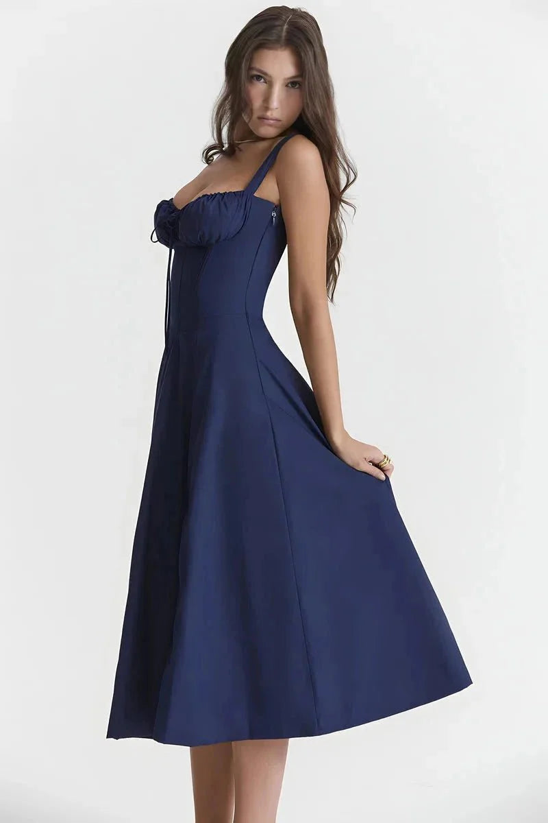 Linsay Women's Midi Dress | Flowy Relaxed Fit | Casual, Work & Evening
