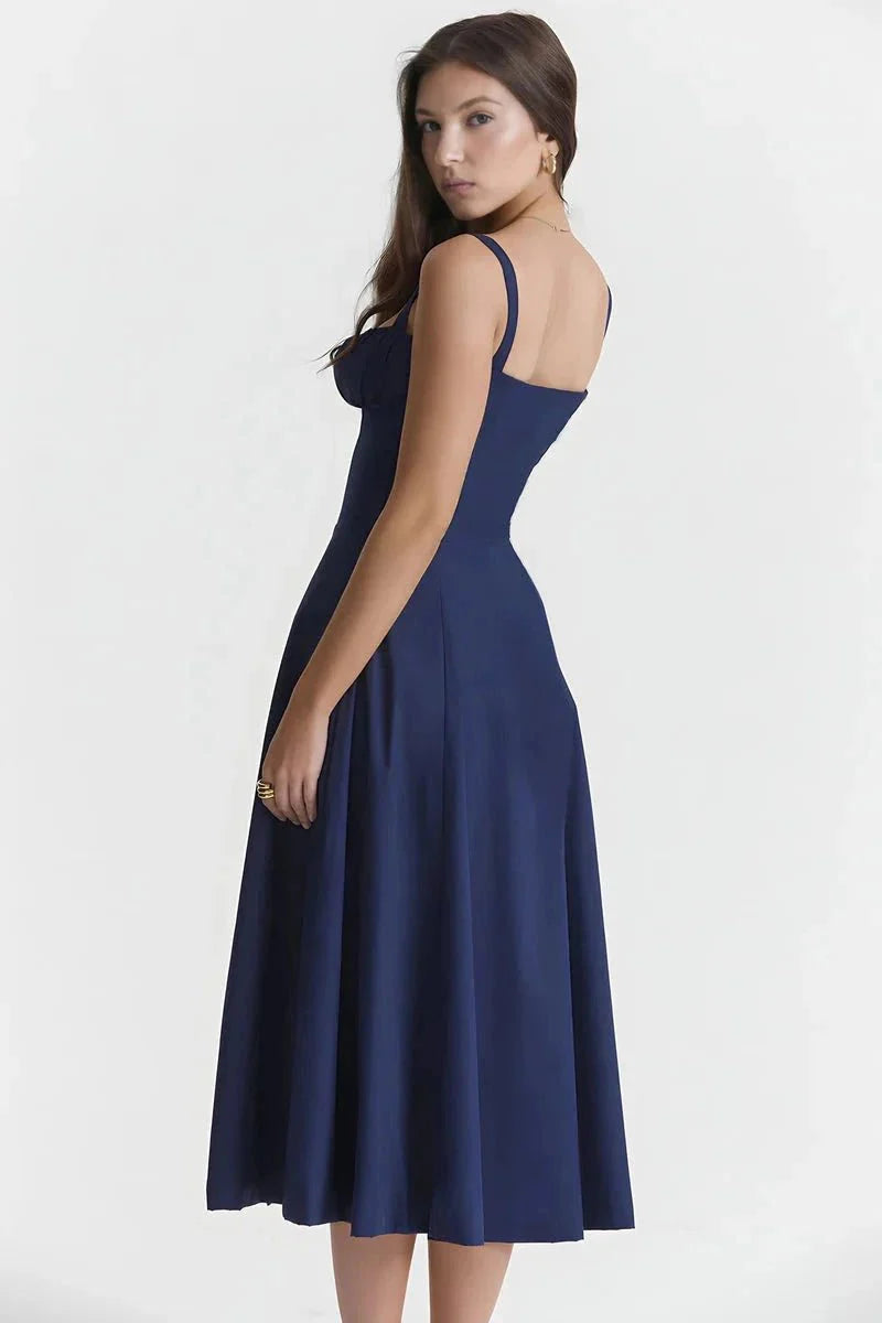Linsay Women's Midi Dress | Flowy Relaxed Fit | Casual, Work & Evening