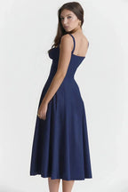 Linsay Women's Midi Dress | Flowy Relaxed Fit | Casual, Work & Evening