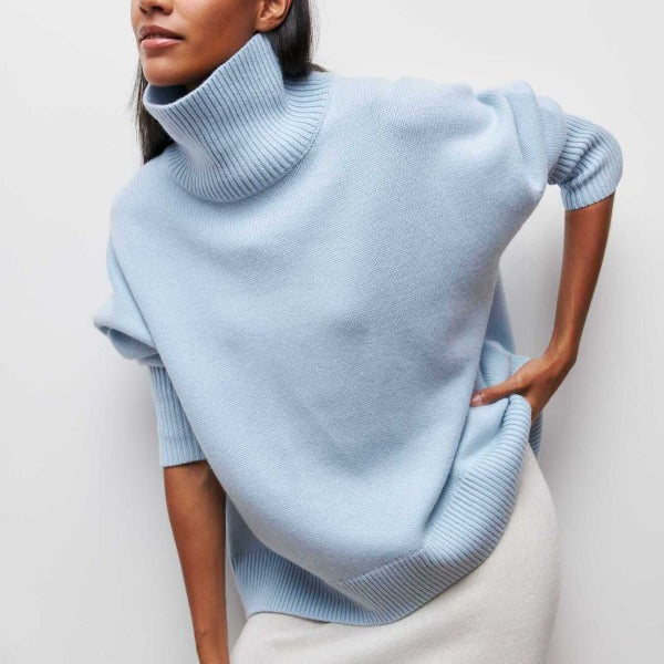 Berenice Women's Cashmere Turtleneck Sweater | Luxury Roll Neck Knit Jumper