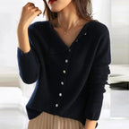 Ginevra Women's Off-Shoulder Knit Sweater | Elegant Soft Cotton Knit Off-Shoulder Top for Women | Smart Casual Everyday Knitwear