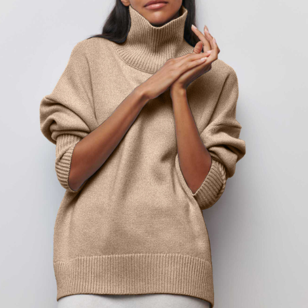 Berenice Women's Cashmere Turtleneck Sweater | Luxury Roll Neck Knit Jumper