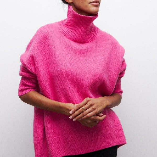 Berenice Women's Cashmere Turtleneck Sweater | Luxury Roll Neck Knit Jumper