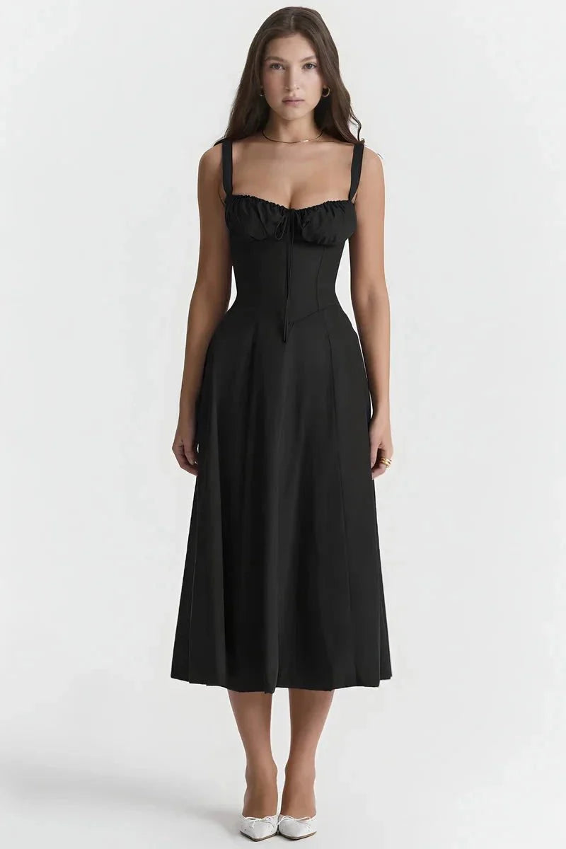 Linsay Women's Midi Dress | Flowy Relaxed Fit | Casual, Work & Evening