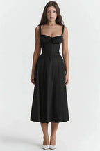 Linsay Women's Midi Dress | Flowy Relaxed Fit | Casual, Work & Evening
