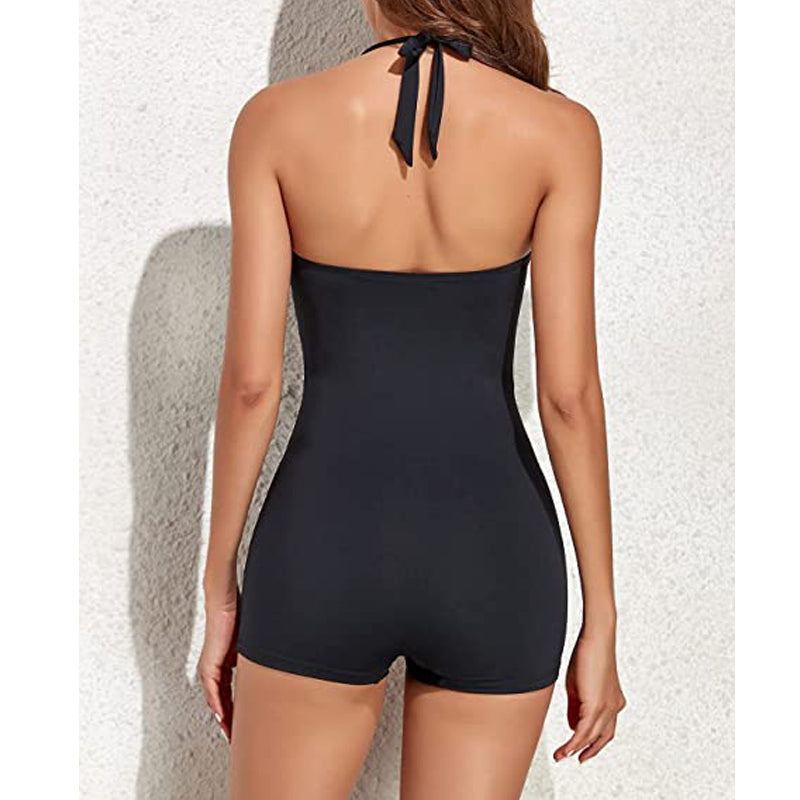 Seafolly Collective Boyleg Women's One-Piece Swimsuit | Solid Colour Boyleg Swimsuit for Women