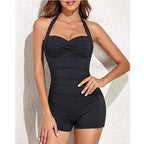 Seafolly Collective Boyleg Women's One-Piece Swimsuit | Solid Colour Boyleg Swimsuit for Women