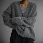 Ella Cashmere Sweater Woman – Loose Elegant & Soft Comfortable Timeless Cardigan