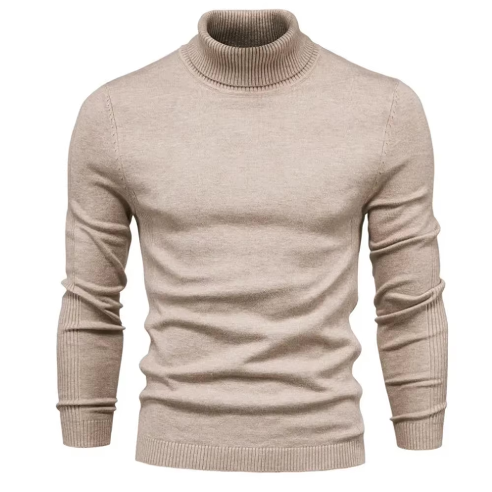Nico Men's Merino Wool Blend Turtleneck Sweater | Soft Warm Roll Neck Jumper for Men | Smart Casual Everyday Winter Knitwear