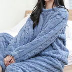 Graciela Women's Fleece Pyjama Set | Soft Warm Fleece Pajama Set for Women | Cosy Winter Loungewear & Sleepwear