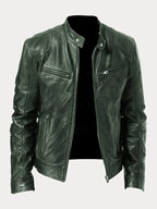 Premium Genuine Leather Jacket for Men Classic Biker Style