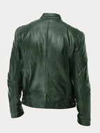Premium Genuine Leather Jacket for Men Classic Biker Style