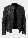 Premium Genuine Leather Jacket for Men Classic Biker Style