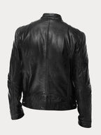 Premium Genuine Leather Jacket for Men Classic Biker Style