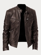 Premium Genuine Leather Jacket for Men Classic Biker Style