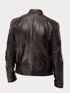 Premium Genuine Leather Jacket for Men Classic Biker Style