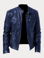 Premium Genuine Leather Jacket for Men Classic Biker Style