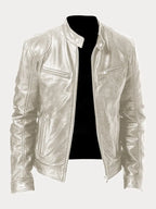 Premium Genuine Leather Jacket for Men Classic Biker Style