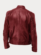 Premium Genuine Leather Jacket for Men Classic Biker Style