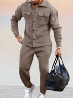Maddox Men's Athleisure 2-Piece Set | Slim Fit Jogger & Top Co-Ord for Men | Casual Gym to Street Everyday Sportswear