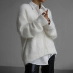 Ella Cashmere Sweater Woman – Loose Elegant & Soft Comfortable Timeless Cardigan