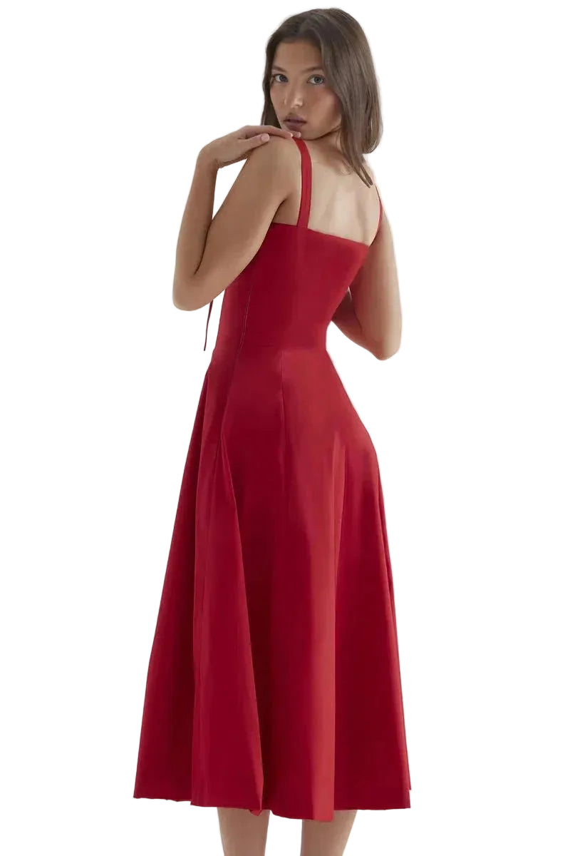 Scarlett | Women’s Floral Midi Dress – Lightweight Summer Dress | Casual & Elegant