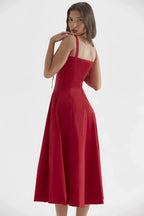 Linsay Women's Midi Dress | Flowy Relaxed Fit | Casual, Work & Evening