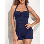 Seafolly Collective Boyleg Women's One-Piece Swimsuit | Solid Colour Boyleg Swimsuit for Women