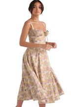 Scarlett | Women’s Floral Midi Dress – Lightweight Summer Dress | Casual & Elegant