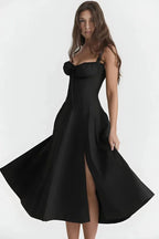 Linsay Women's Midi Dress | Flowy Relaxed Fit | Casual, Work & Evening